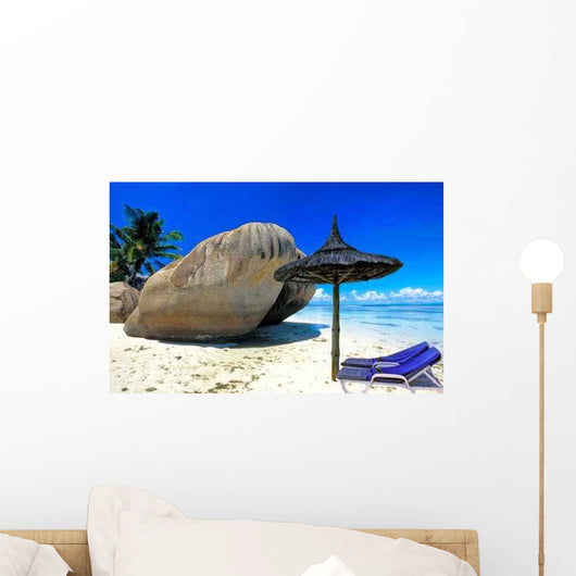 Anse Source D'argent à La Digue (seychelles) Wall Mural