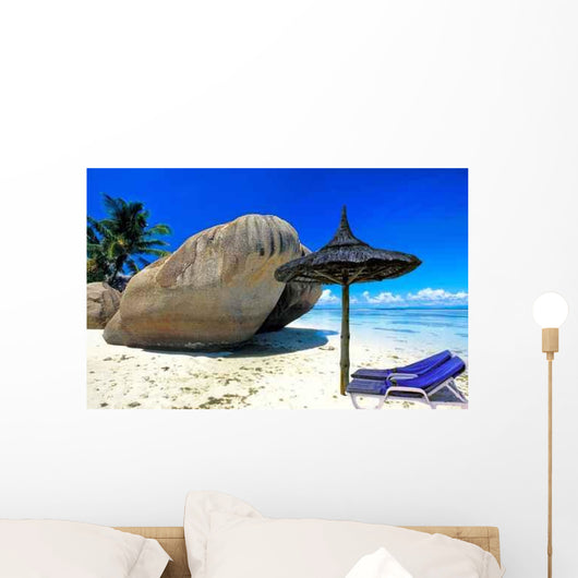 Anse Source D'argent à La Digue (seychelles) Wall Mural