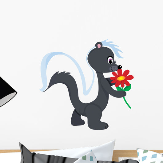 Cute Little Skunk Wall Decal