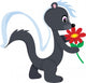 Cute Little Skunk Wall Decal