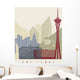 Las Vegas Skyline Poster Wall Decal