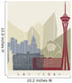 Las Vegas Skyline Poster Wall Decal