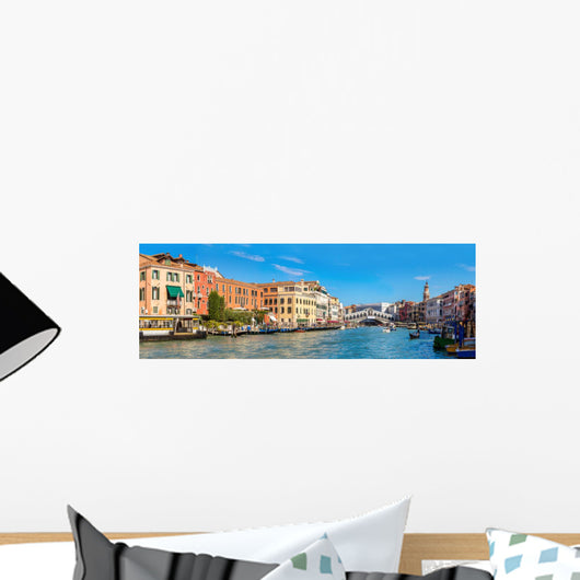 Gondola Rialto Bridge Venice Wall Decal