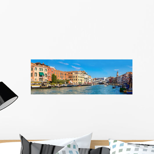 Gondola Rialto Bridge Venice Wall Decal