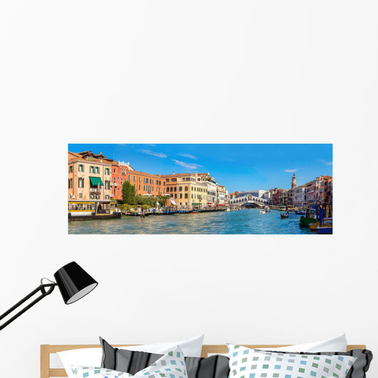Gondola Rialto Bridge Venice Wall Decal