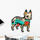 Halloween Skeleton French Bulldog Wall Decal