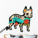 Halloween Skeleton French Bulldog Wall Decal