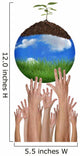 Green Planet Earth Environment Wall Decal