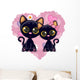 Two Black Kittens Wall Mural