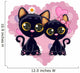 Two Black Kittens Wall Mural