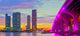 Miami Florida Sunset Colorful Wall Decal