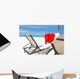 Santa's Hat and Chaise Wall Decal Design 1