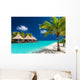 Over Water Bungalows Tropical Wall Decal