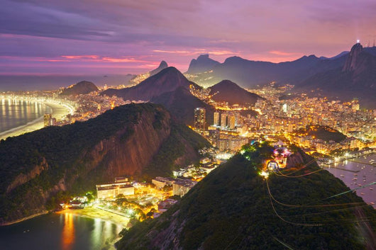 Night Rio Janeiro Brazil Wall Decal