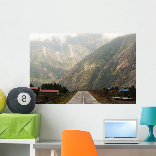 Dangerous Airport Strip Lukla Wall Decal