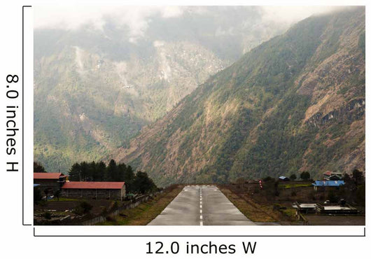 Dangerous Airport Strip Lukla Wall Decal
