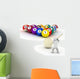 Billiard Balls and People Wall Decal