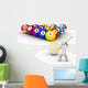 Billiard Balls and People Wall Decal