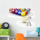Billiard Balls and People Wall Decal