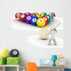 Billiard Balls and People Wall Decal