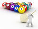 Billiard Balls and People Wall Decal