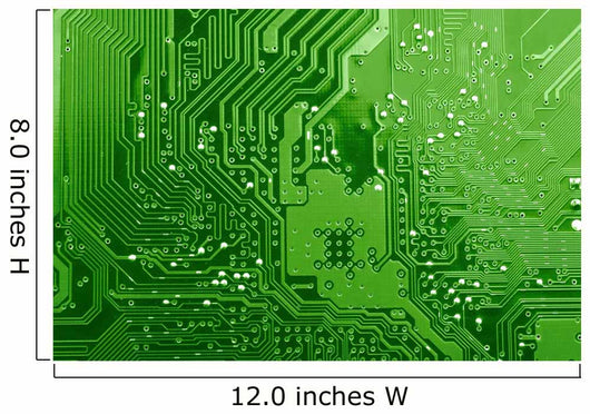 Green Circuit Board Wall Decal
