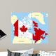 Map Canada Country Colored Wall Decal