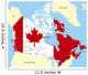 Map Canada Country Colored Wall Decal
