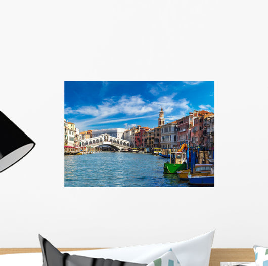 Gondola Rialto Bridge Venice Wall Decal