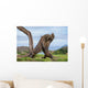 Komodo Dragons are fighting each other. Very rare picture. Indonesia. Komodo National Park. An excellent illustration. Wall Mural