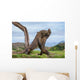 Komodo Dragons are fighting each other. Very rare picture. Indonesia. Komodo National Park. An excellent illustration. Wall Mural