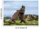 Komodo Dragons are fighting each other. Very rare picture. Indonesia. Komodo National Park. An excellent illustration. Wall Mural