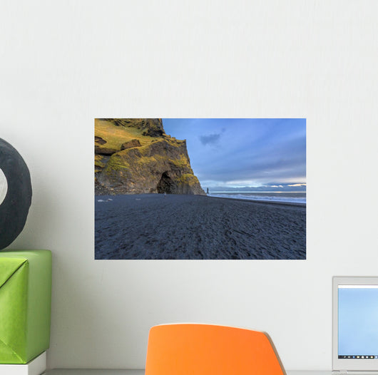 The black sand beach of Reynisfjara, nature Wall Mural