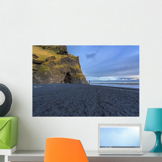 The black sand beach of Reynisfjara, nature Wall Mural