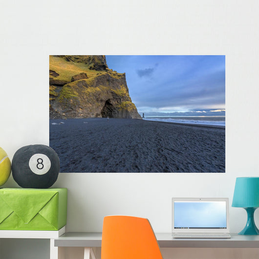 The black sand beach of Reynisfjara, nature Wall Mural
