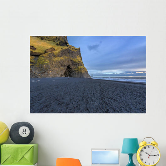 The black sand beach of Reynisfjara, nature Wall Mural