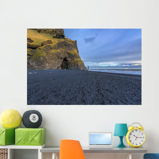 The black sand beach of Reynisfjara, nature Wall Mural