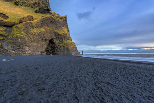 The black sand beach of Reynisfjara, nature Wall Mural