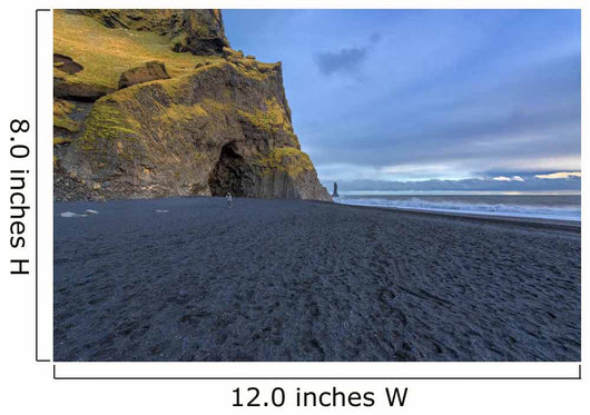 The black sand beach of Reynisfjara, nature Wall Mural