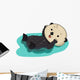 Sea Otter Water Float Wall Decal