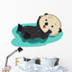 Sea Otter Water Float Wall Decal