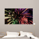 Modern City Lit by Colorful Light Effects at Night Wall Mural