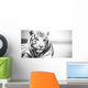 White Tiger Wall Decal