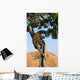 Komodo dragon climbed a tree. Very rare picture. Indonesia. Komodo National Park. An excellent illustration. Wall Mural