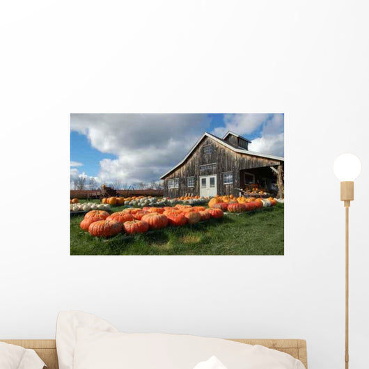 Pumpkin Barn Wall Decal