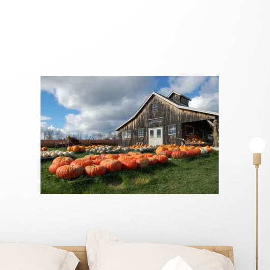 Pumpkin Barn Wall Decal