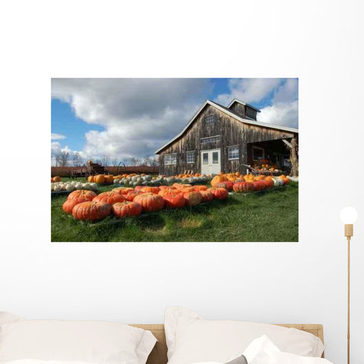 Pumpkin Barn Wall Decal