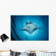 Swimming Manta Ray Wall Decal