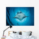 Swimming Manta Ray Wall Decal