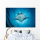 Swimming Manta Ray Wall Decal